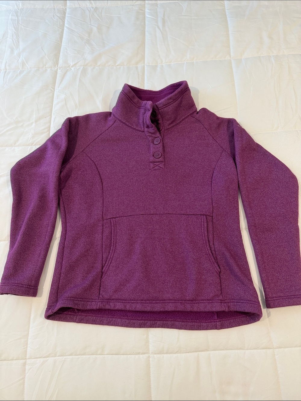Columbia Purple Women’s Felix Peak Button Mock-Neck Pullover XL